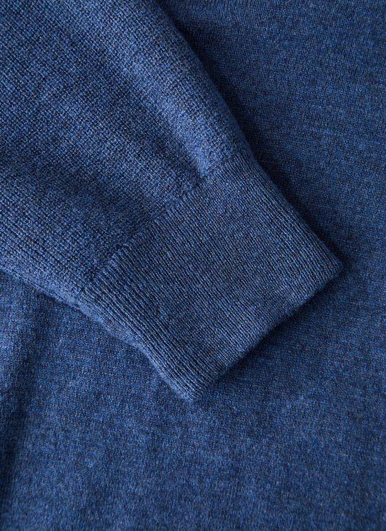 Pullover Rundhals 1/1 Arm Deep Sea Frontansicht