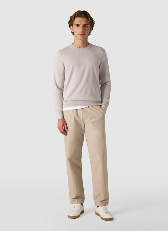 Pullover Rundhals 1/1 Arm Frappuccino Frontansicht