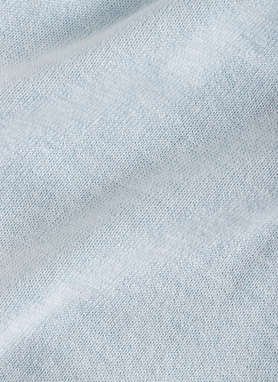 Pullover Rundhals 1/1 Arm Bright Aqua Frontansicht