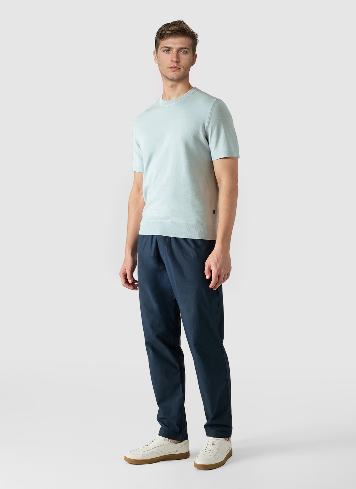 Pullover Rundhals 1/2 Arm, Bright Aqua Detailansicht 2