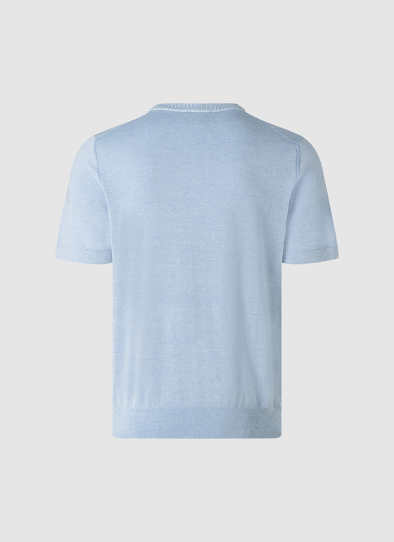 Pullover Rundhals 1/2 Arm Blue Sky Frontansicht