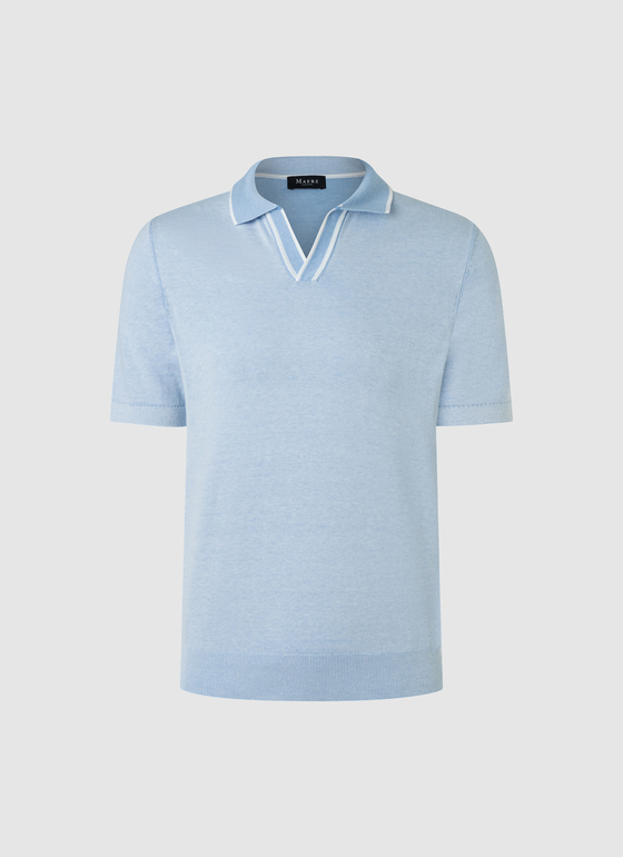 Poloshirt Blue Sky Frontansicht