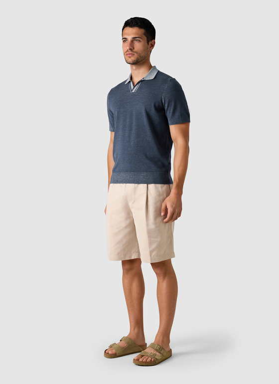 Poloshirt Dawn Blue Frontansicht