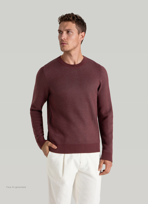Pullover Rundhals 1/1 Arm width=