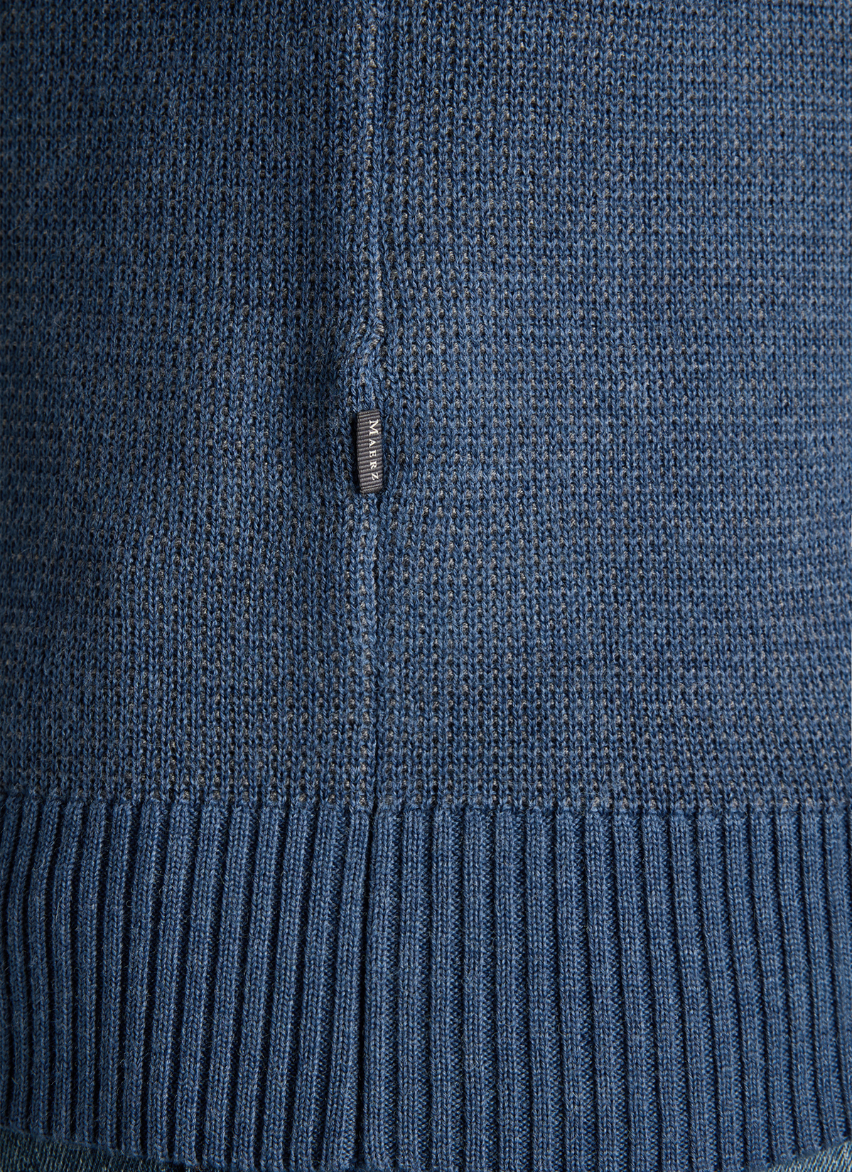Pullover Troyer 1/1 Arm, Nimes Blue Detailansicht 1
