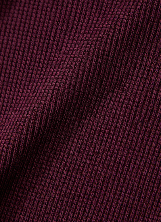 Pullover Stehkragen Zip 1/1 Arm Barolo Wine Frontansicht