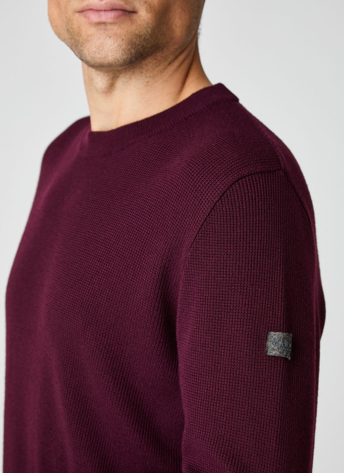 Pullover Rundhals 1/1 Arm, Barolo Wine Detailansicht 1