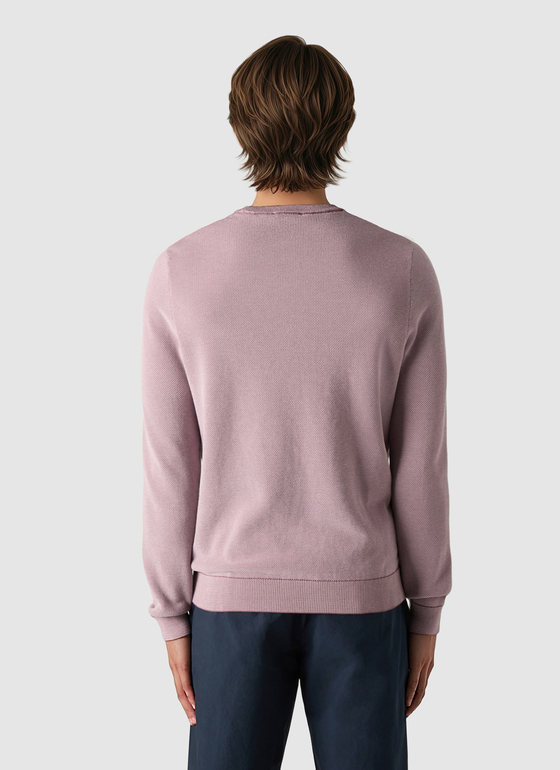 Pullover Rundhals 1/1 Arm Soft Grape Frontansicht