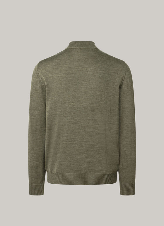 Classic Line: Stehbund-Pullover Bonsai Frontansicht