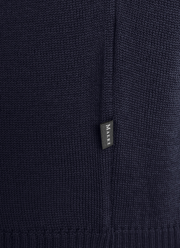 Pullover, StandUp-Collar, Navy Detailansicht 1