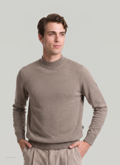 Classic Line: Stehbund-Pullover width=