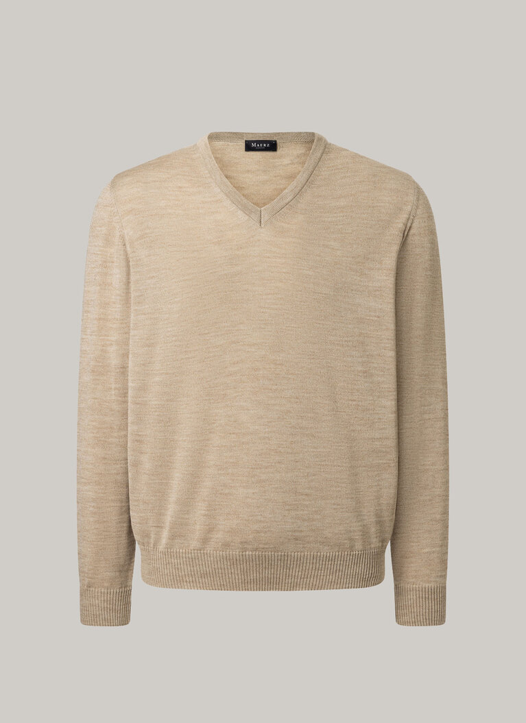 Pullover, V-Neck, Ground Amonds Frontansicht