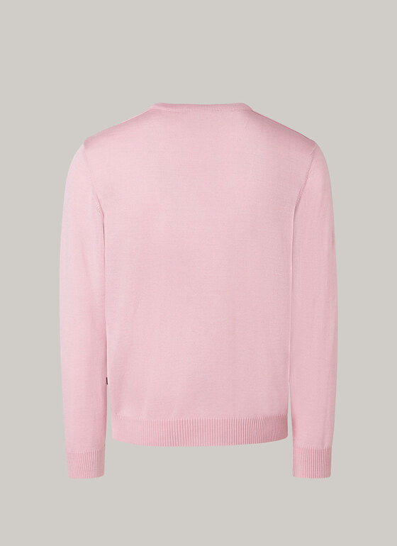 Pullover, V-Neck Light Rosa Frontansicht