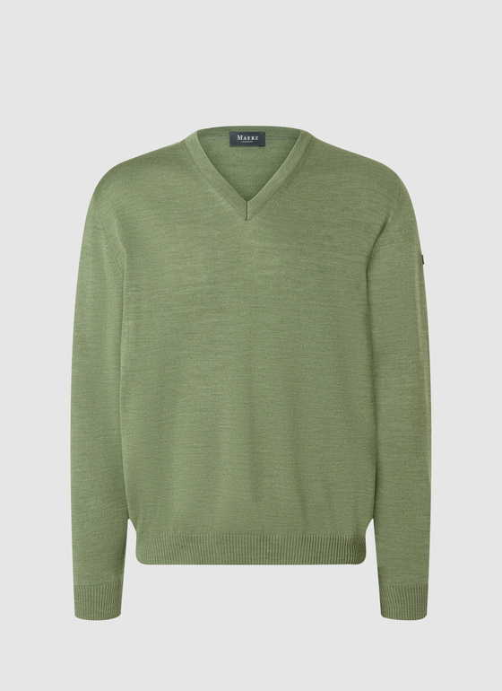 Pullover Green Hummus Frontansicht