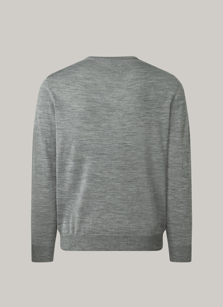 Pullover, Mercury Grey Rückansicht