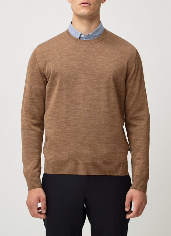 Pullover, O-Neck Teddy Frontansicht