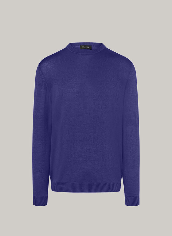 Pullover, O-Neck Powerful Purple Frontansicht