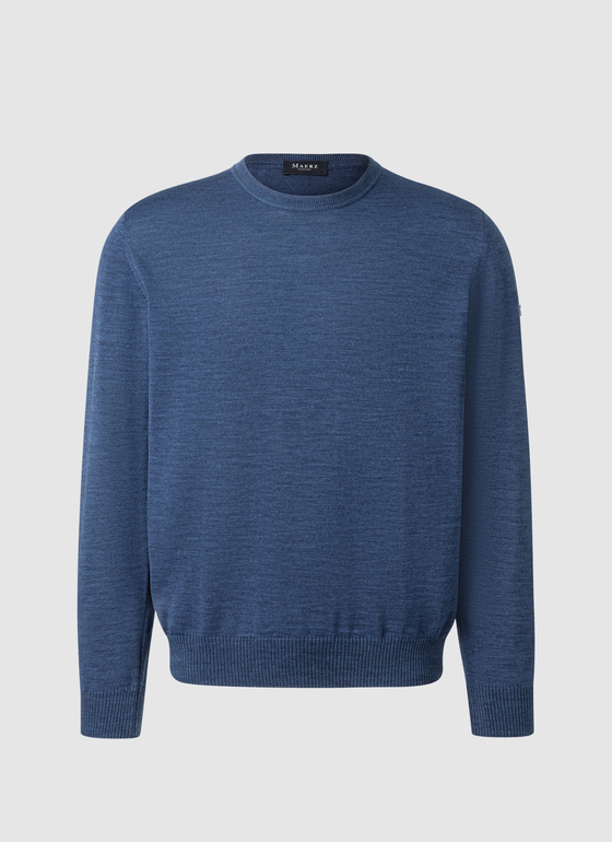 Pullover Steel Blue Frontansicht