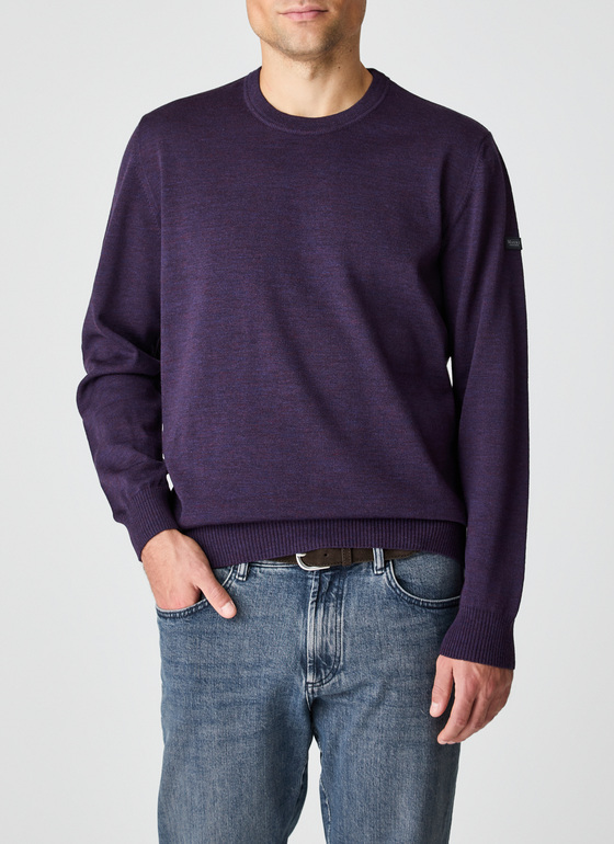 Pullover Dark Eggplant Frontansicht