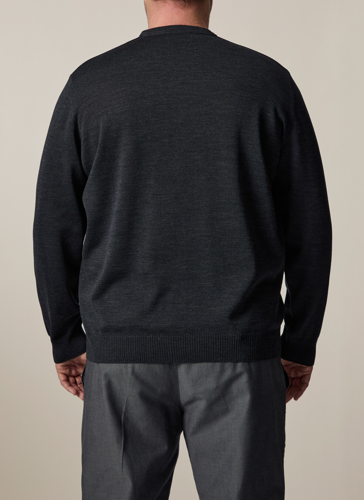 Pullover, Anthrazit Rückansicht