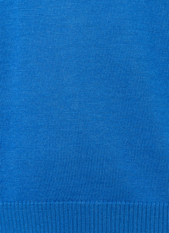 Pullover, Turtle-Neck Intensive Blue Frontansicht