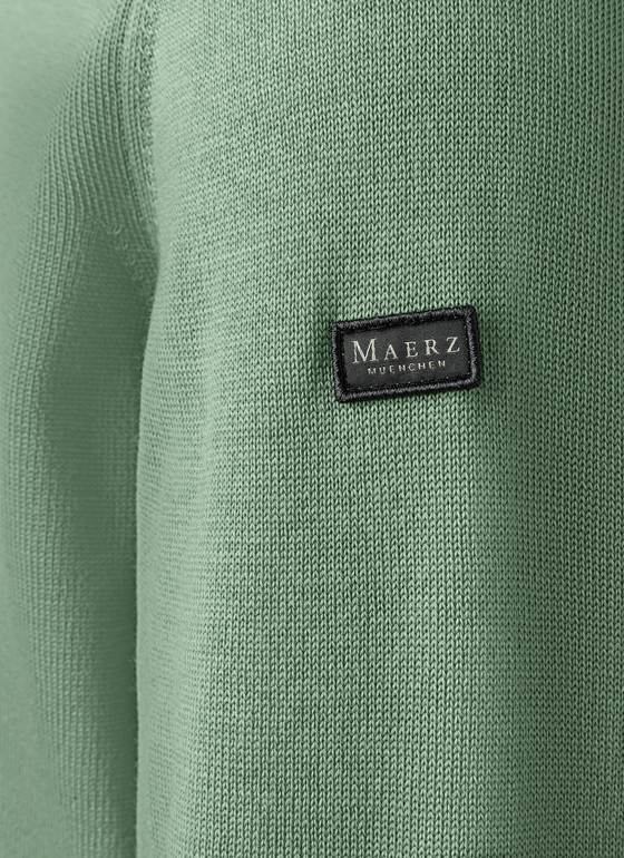 Pullover, Polo-Neck Green Mint Frontansicht