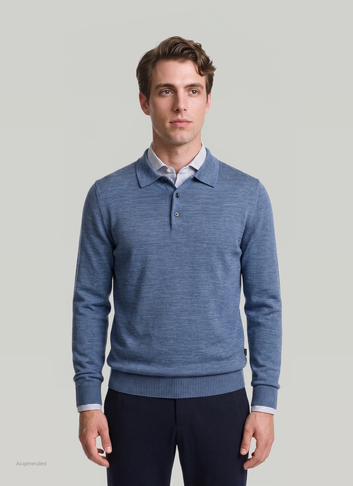 Pullover, Nimes Blue Frontansicht