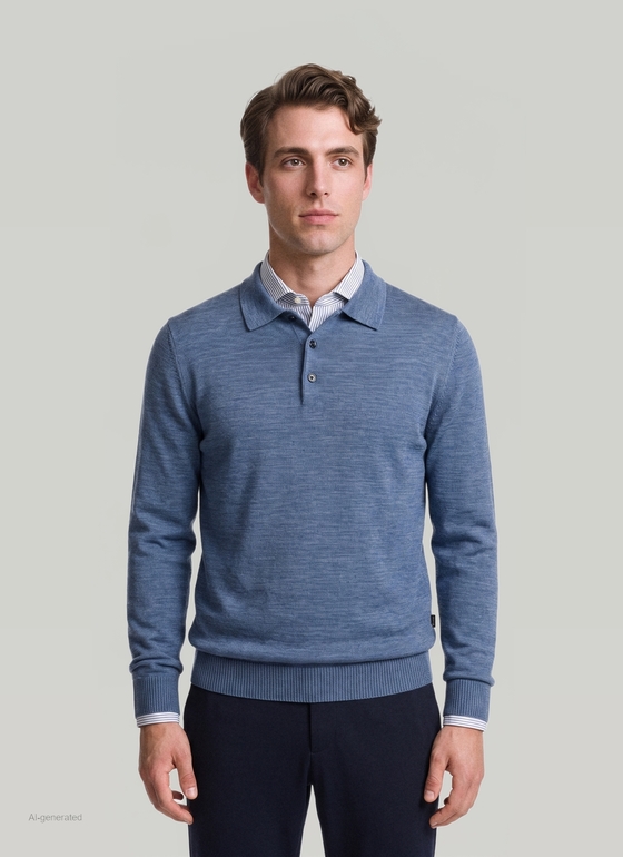 Pullover Nimes Blue Frontansicht