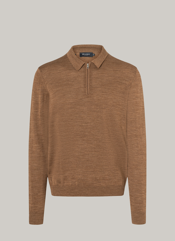 Pullover, Polo-Neck Teddy Frontansicht