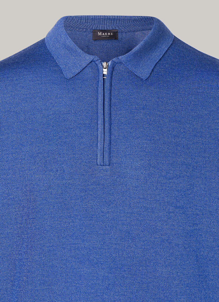 Pullover, Polo-Neck, Blue Feather Detailansicht 1