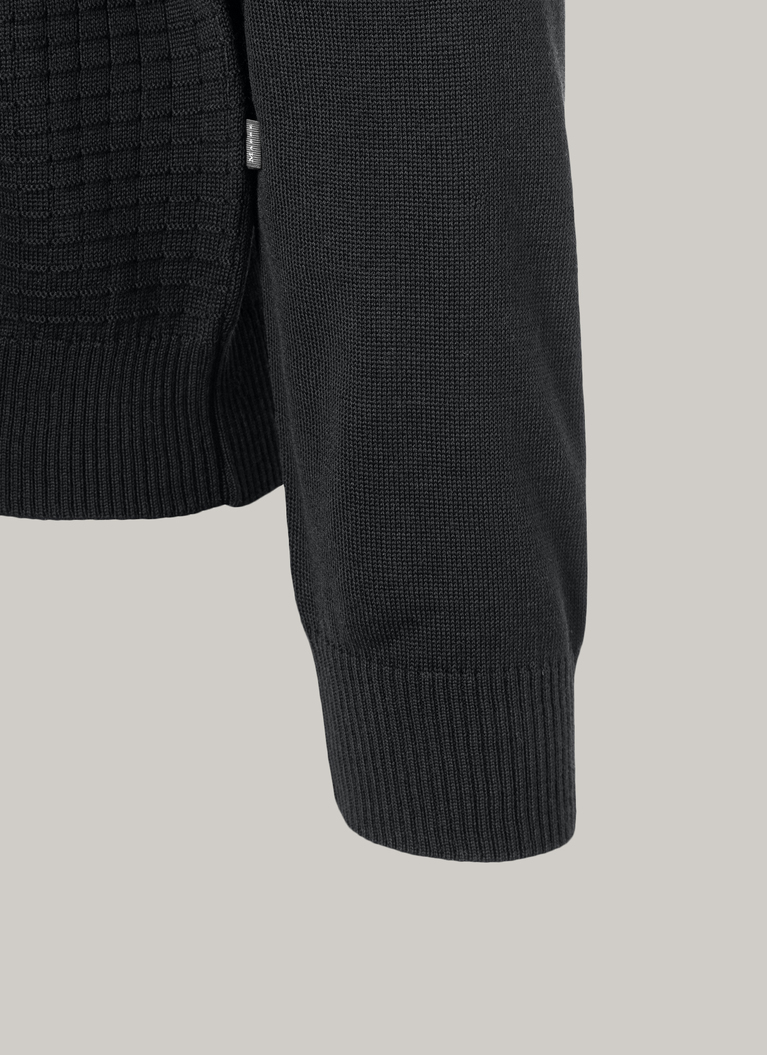 Pullover Rundhals 1/1 Arm, Black Detailansicht 1