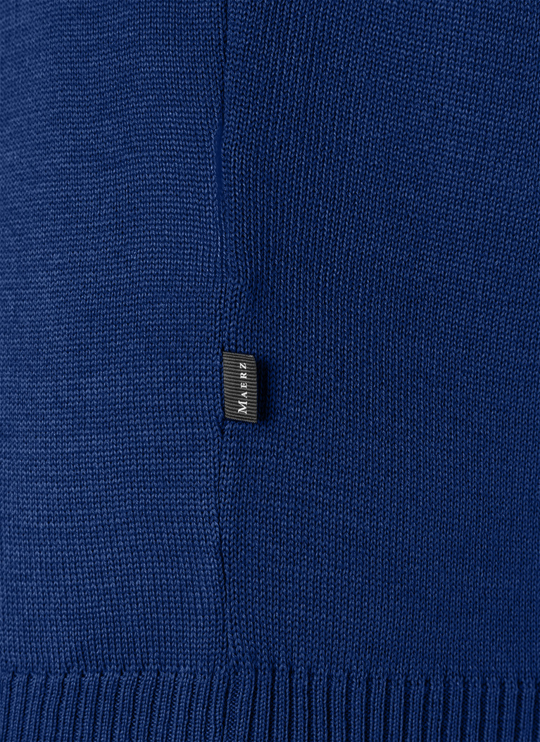 Pullover Stehkragen 1/1 Arm, Cobalt Blue Detailansicht 1