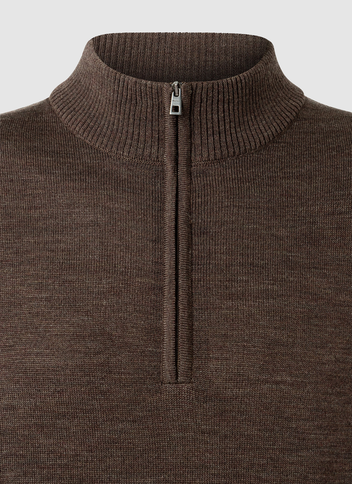 Pullover Stehkragen 1/1 Arm, Field Brown Detailansicht 1