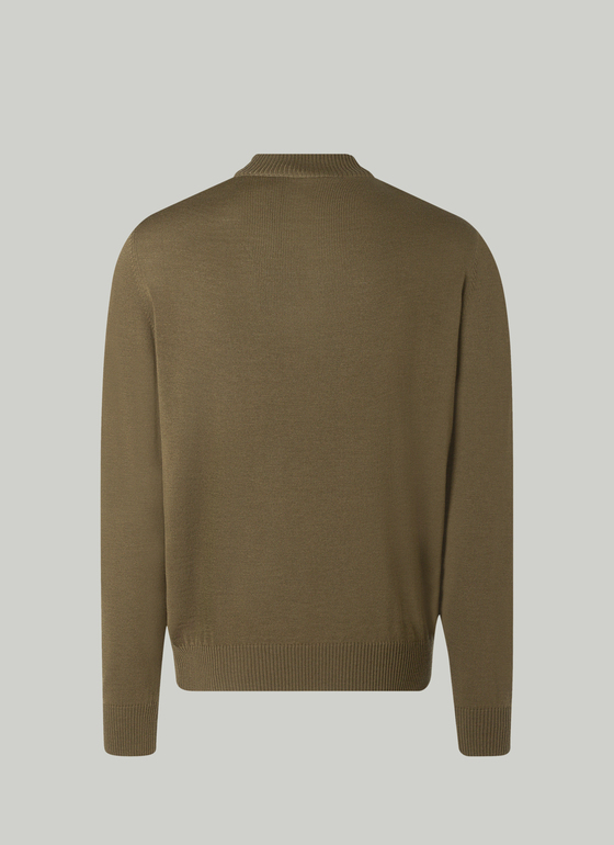 Pullover Stehkragen 1/1 Arm Fresh Herbs Frontansicht