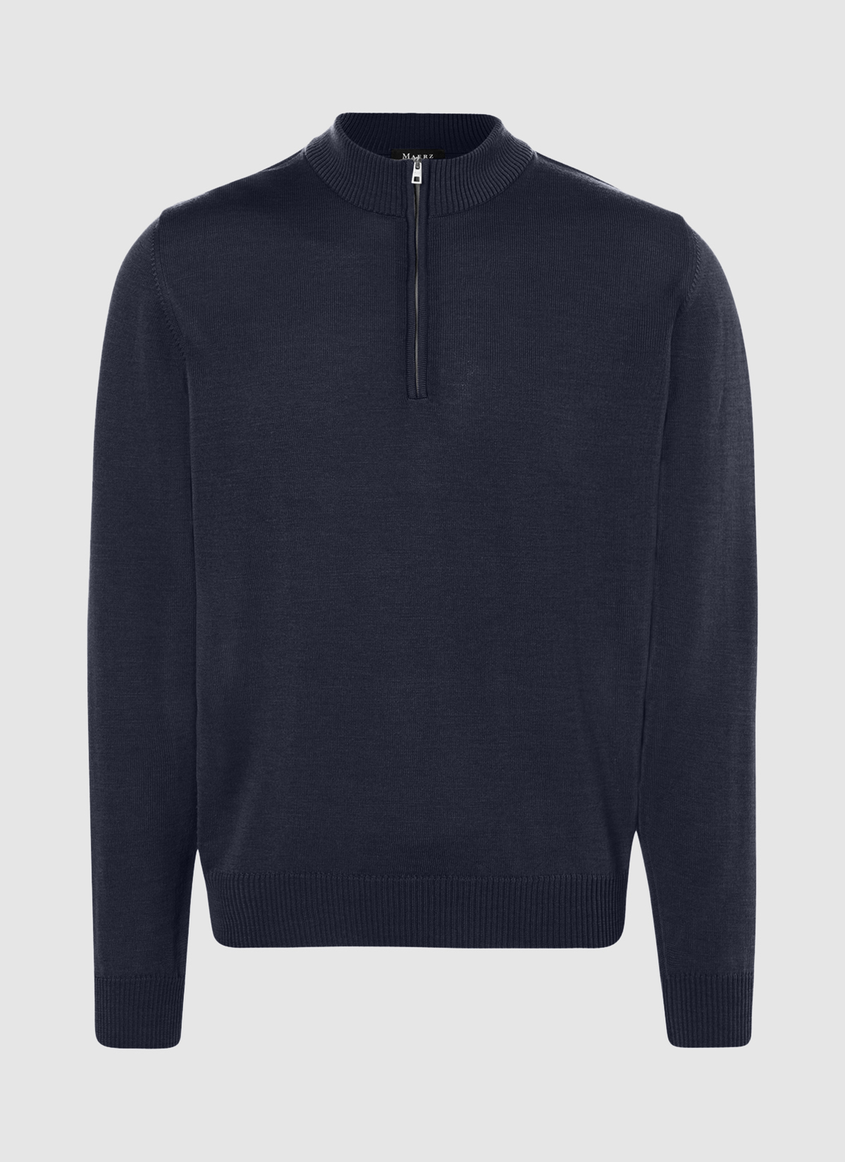 Pullover Stehkragen 1/1 Arm, Navy Frontansicht