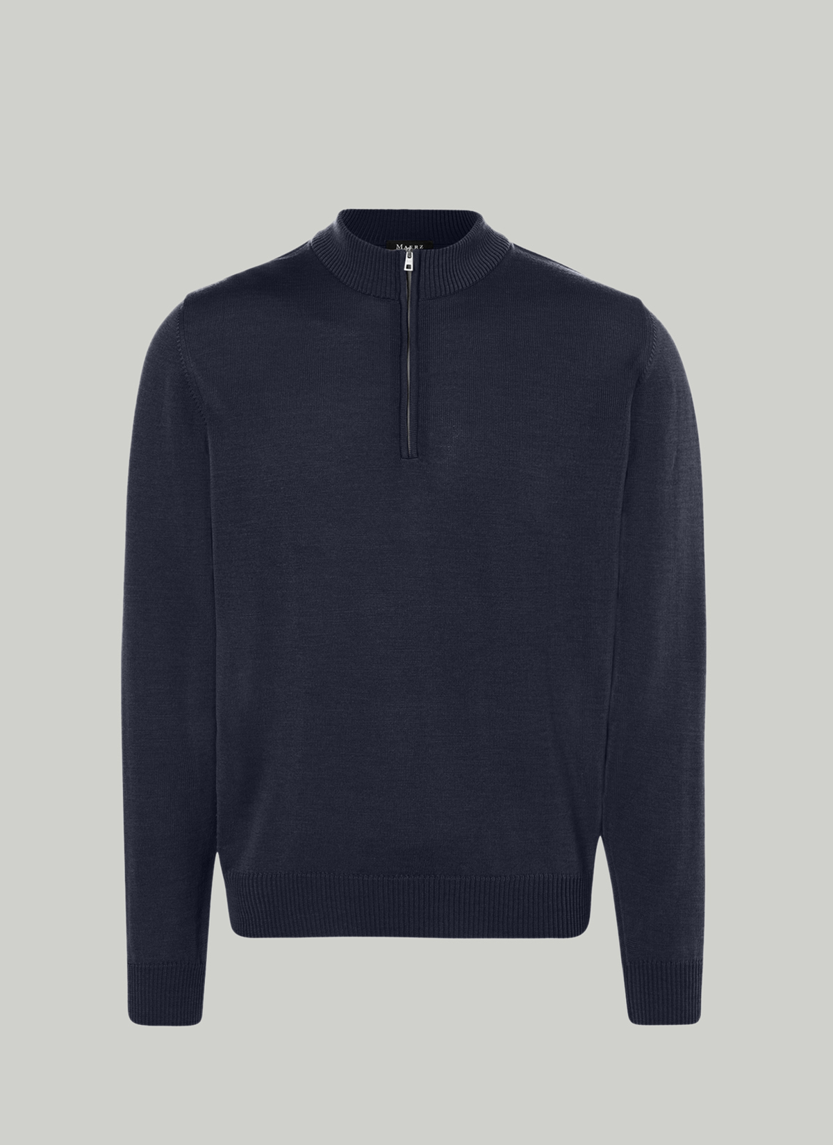 Pullover Stehkragen 1/1 Arm, Navy Detailansicht 2