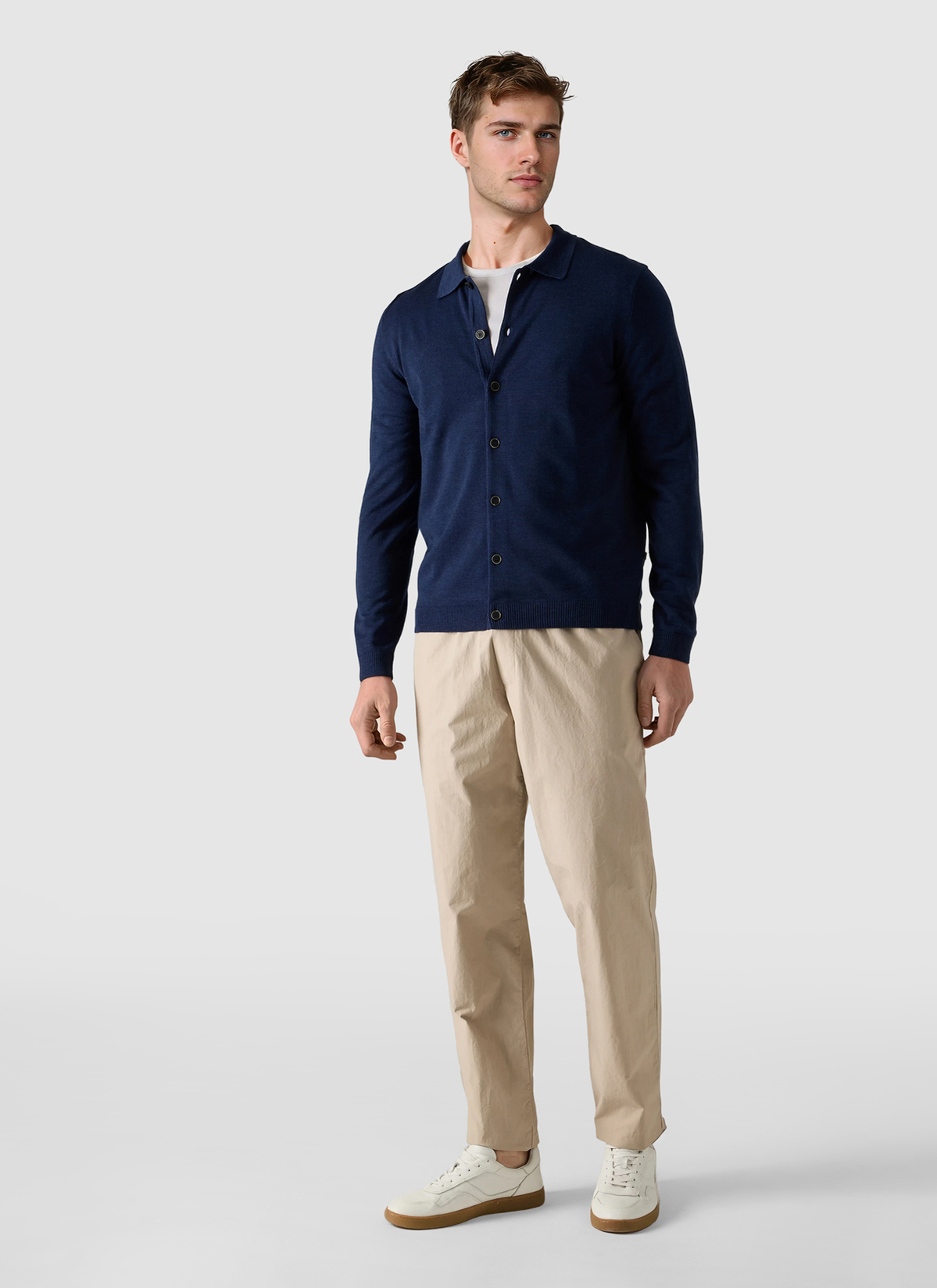 Strick Overshirt, Dawn Blue Detailansicht 2