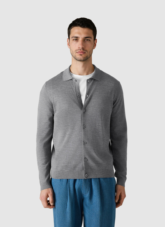 Strick Overshirt Gresh Frontansicht