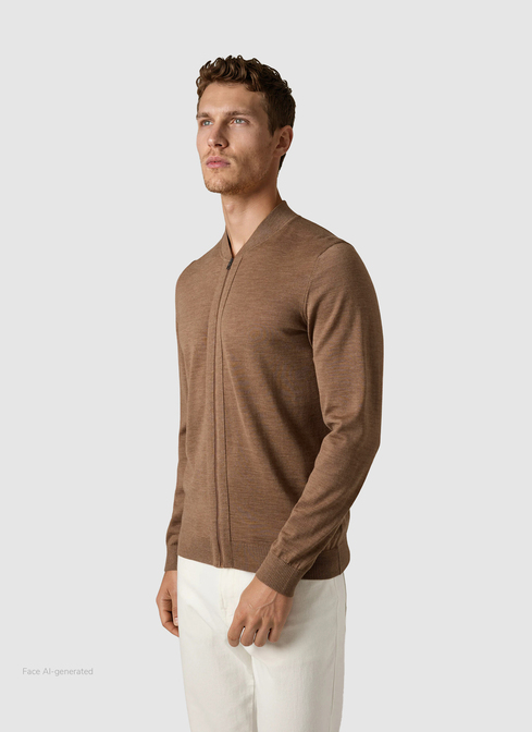 Strickjacke Zip 1/1 Arm width=