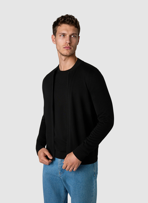 Strickjacke Zip 1/1 Arm width=