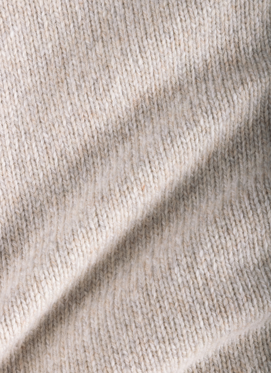 Strickjacke Knopf 1/1 Arm Autumn Stone Frontansicht