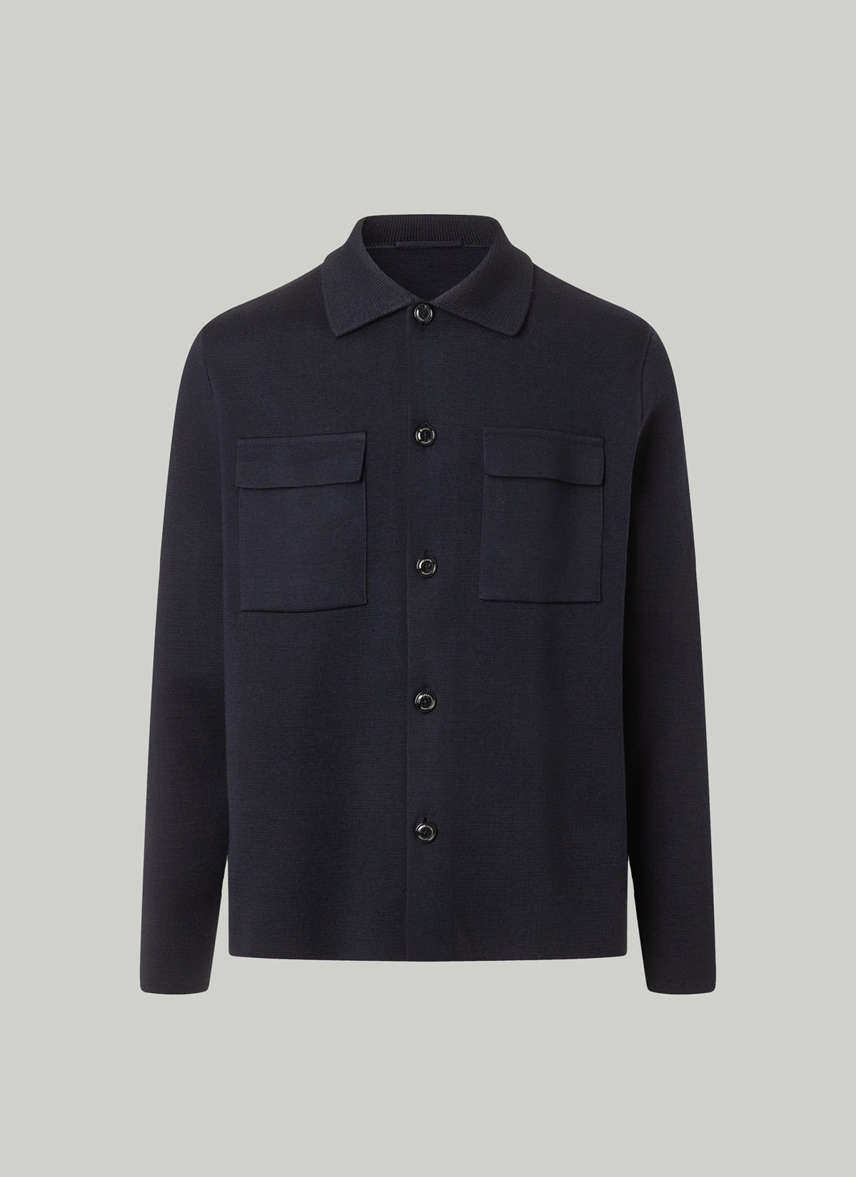 Strick Cardigan 1/1 Arm, Navy