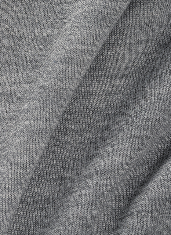 Strickjacke Zip 1/1 Arm Shark Skin Frontansicht