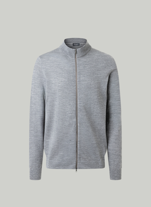 Strickjacke Zip 1/1 Arm width=