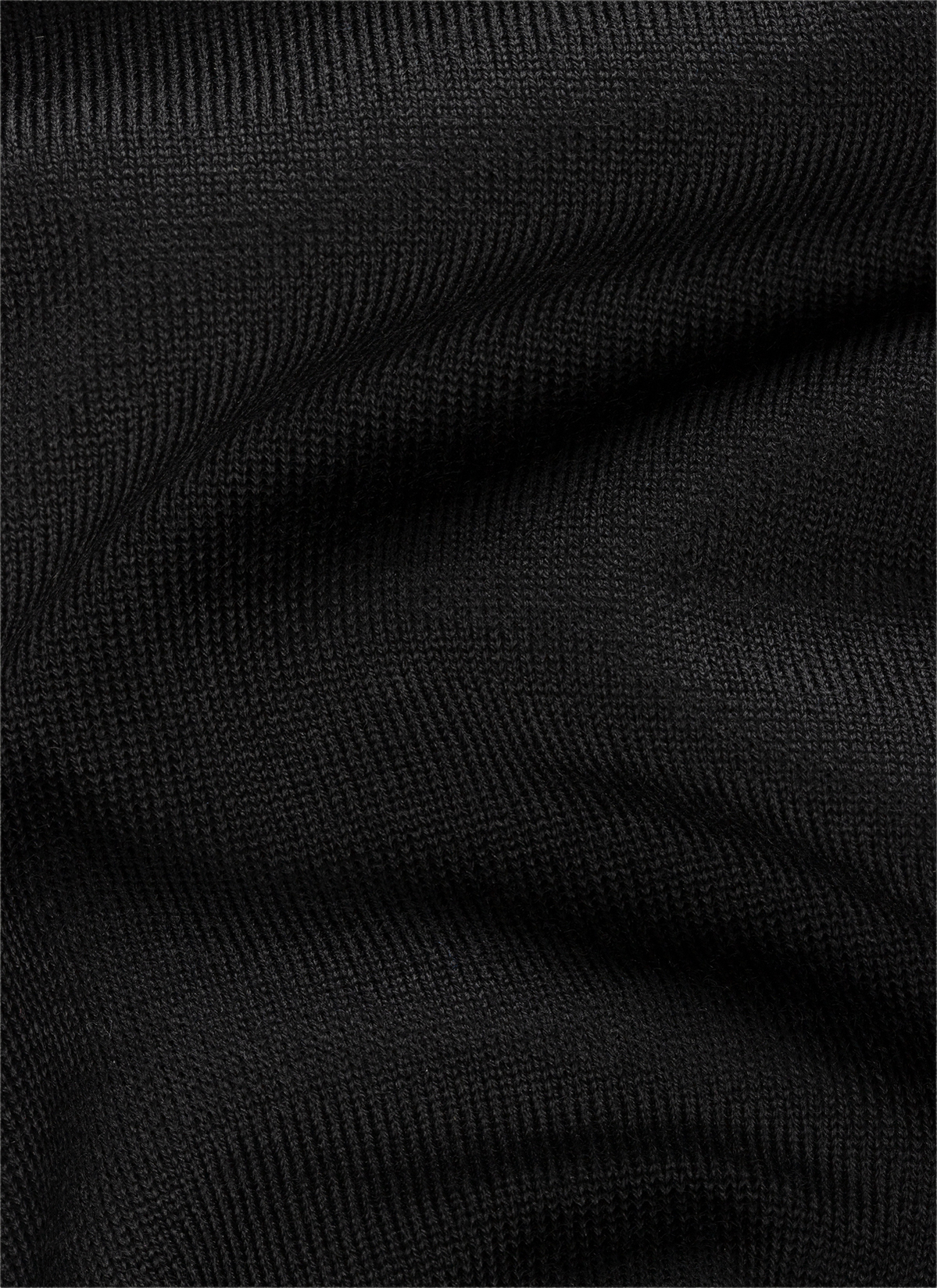 Strickjacke Zip 1/1 Arm, Black