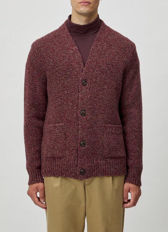 Strick Cardigan 1/1 Arm Fudge Frontansicht