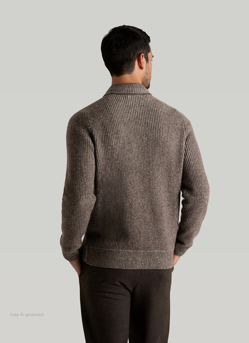 Strickjacke Zip 1/1 Arm width=