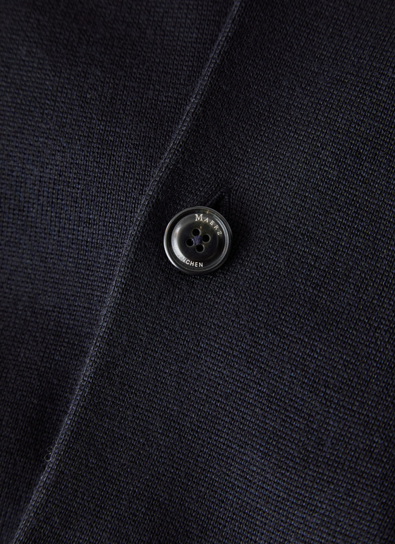 Strickjacke Knopf 1/1 Arm Navy Frontansicht