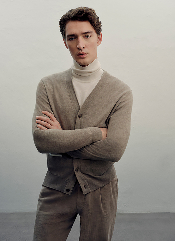 Cardigan  1/1 Arm Twig Frontansicht