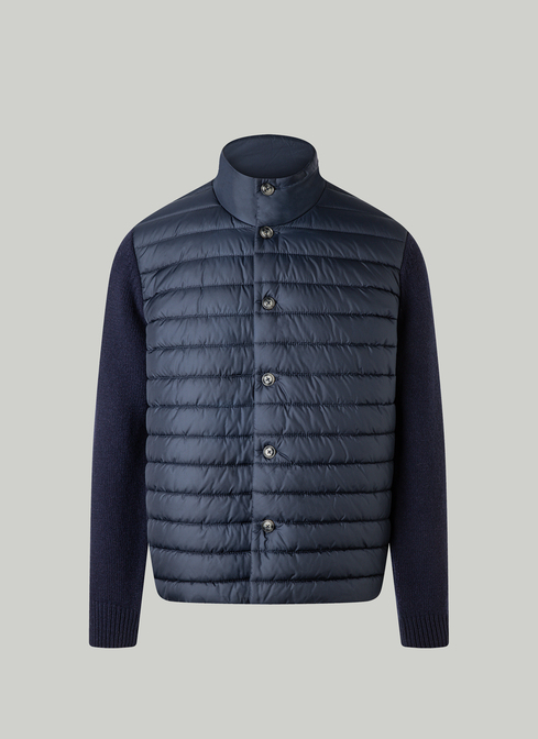 Strickjacke Knopf 1/1 Arm, Navy 